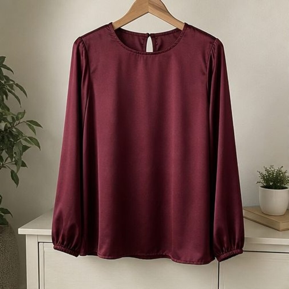 Mauve Button Blouse